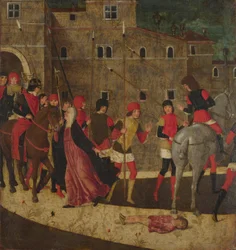 Het verzoekschrift van de weduwe, tussen 1475 en 1500