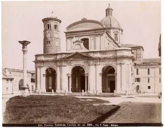 Kathedraal van de Opstanding van Onze Heer Jezus Christus, Ravenna, Emilia-Romagna, Italië, foto door Pietro Poppi, Bologna, ca. 1900