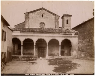 Kerk van de Heilige Geest, Ravenna, Emilia-Romagna, Italië, foto door Pietro Poppi, Bologna, ca 1900