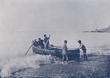 Italië: Bordighera, vissers keren terug naar de haven