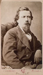 Portret van Amilcare Ponchielli (1834-1885) Italiaanse componist