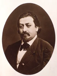 Portret van Poolse componist Henryk Wieniawski (1835-1880)