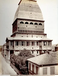 Uitzicht op de Antonelliaanse Mole in Turijn, ca. 1878