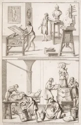 Een Beeldhouwersatelier, c.1800