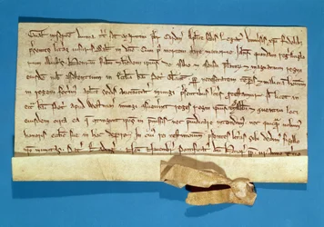 Een formeel protest over de zalving van Hendrik III (1207-72) in Gloucester, geschreven door de Pauselijke Legaat, Kardinaal Gualo, 1218