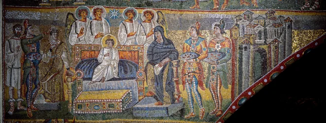 Aanbidding der Wijzen (mozaïek)