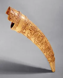 Een olifant, uit de schat van St. Sernin, Salerno Werkplaats