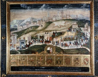 Aankomst in Siena van Cosimo I de