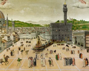 Autodafe van Girolamo Savonarola