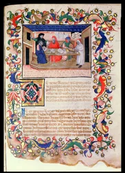 Bankieren, Veneto-Bolognese School (miniatuur)