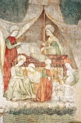 Bicocca degli Arcimboldi: 15e-eeuwse fresco, (detail)