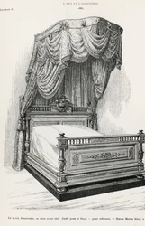 Hemelbed, door Mercier Frères, Parijs, illustratie uit L