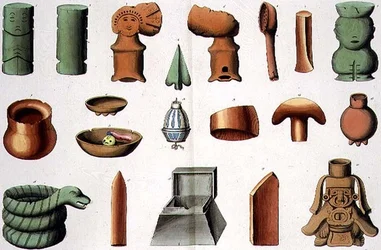 Midden-Amerikaanse gebruiksvoorwerpen, plaat 45 uit ‘The History of the Nations’