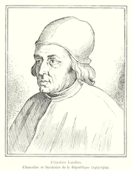 Cristoforo Landino, Kanselier en Secretaris van de Republiek