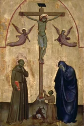 Kruisiging met St. Franciscus van Assisi en een schenker