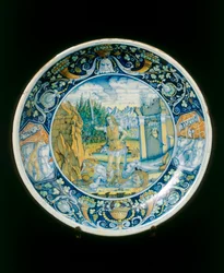 David en Goliath, vervaardigd in Faenza