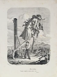 De dood neemt alle goede mensen mee en laat de schurken achter, ca. 1850
