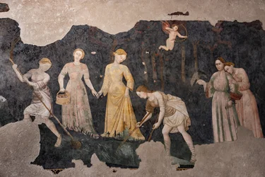 Detail van de fresco