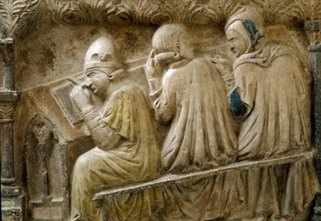 Detail van studenten die de cursus van Bonifacio Galluzzi volgen