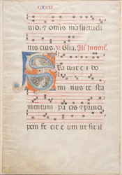 Dubbelblad uit een Graduale, ca. 1325