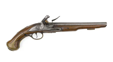Vuursteen .579 inch pistool eigendom van Kolonel Charles Churchill