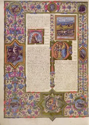 Fol.270v Opening van het Boek van Salomo, uit de Borso d