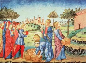 Christus en het Wonder van de Vijf Broden en Twee Vissen
