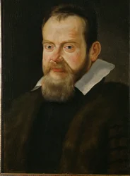 Galileo Galilei, astronoom ... (schilderij op doek)