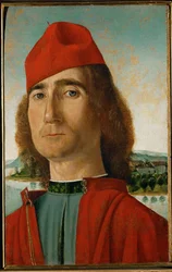 Man met rode baret ...