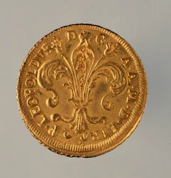 Gouden ruspone uit Florence, regeerperiode van Leopold II, Romeins keizer (1747-1792)