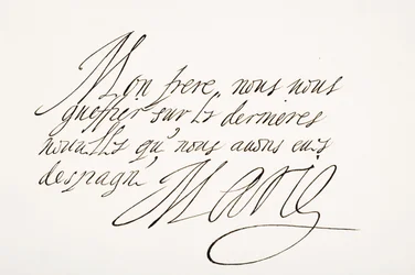 Handschrift en Handtekening van Marie de Medici