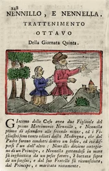 Illustratie van het verhaal door Giambattista Basile 