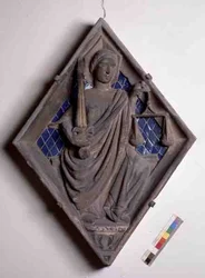 Gerechtigheid, reliëftegel van de Campanile