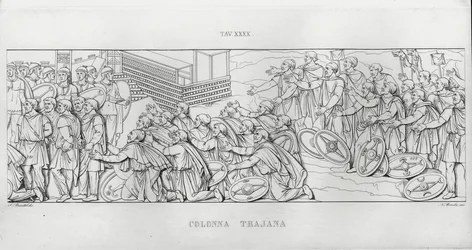 La Colonna Trajana, Trajanus