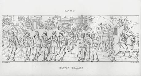 De Zuil van Trajanus (gravure)