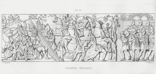 De Zuil van Trajanus (gravure)