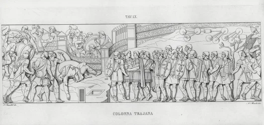 De Zuil van Trajanus (gravure)