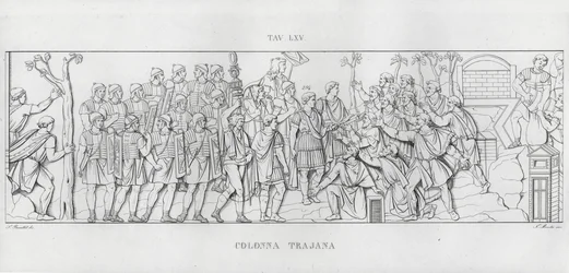 De Zuil van Trajanus (gravure)