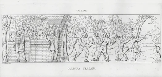 La Colonna Trajana, Trajanus