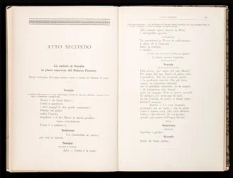 Libretto della Tosca door Giacomo Puccini, Edition Ricordi, Italië