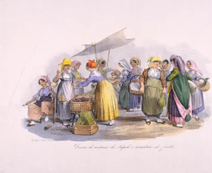 Marktscène in Napels