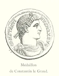 Medaillon van Constantijn de Grote (gravure)