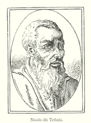 Nicolo genaamd Tribolo (gravure)
