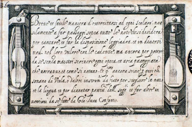 Pagina uit Breve e facile maniera di esercitarsi door Giovanni Luca Conforti