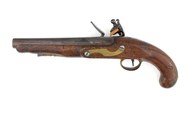 Patroon 1796 vuursteenpistool voor zware dragonders, variant met laadstokpijp en Ordnance patroon slot, ca. 1800