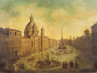 Piazza Navona Overstroomd