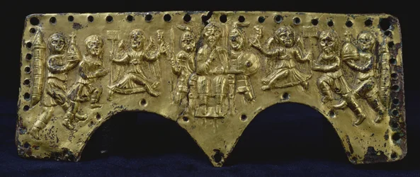 Plaquette van de helm van Agilulf