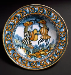 Bord met twee soldaten in gevecht