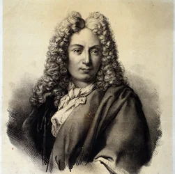Portret van Arcangelo Corelli (1653-1713) Italiaanse componist en violist