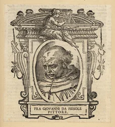 Portret van Fra Angelico, Italiaanse schilder van de vroege Renaissance, circa 1395-1455